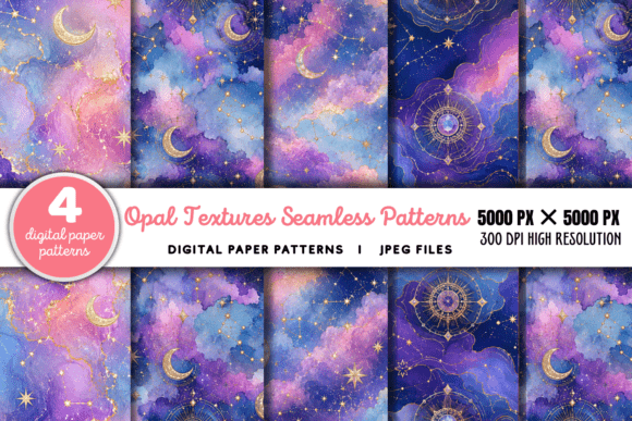 Download Opal Textures Digital Paper Pattern - Pattern Collection