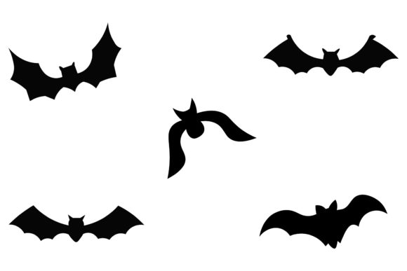 Download Halloween Bats Silhouette Vector Set - Bats silhouette Collection