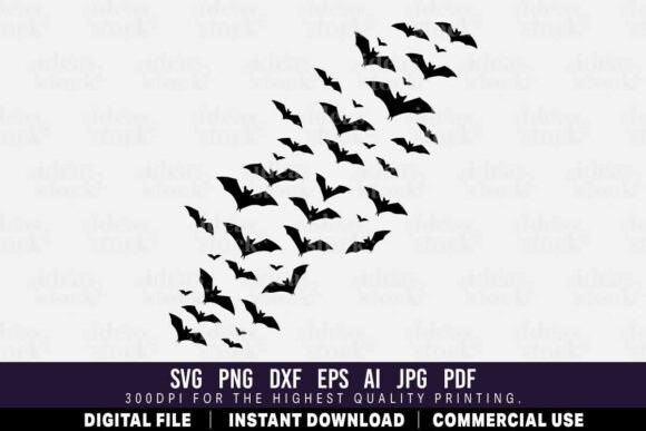 Download Flying Bats Silhouette - Premium Resources