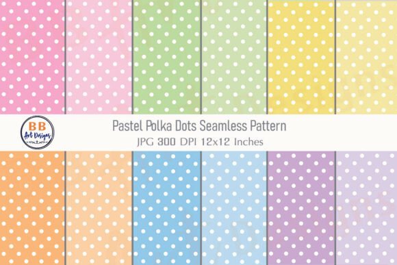 Download Pastel Polka Dots Seamless Pattern Paper - Pattern Collection