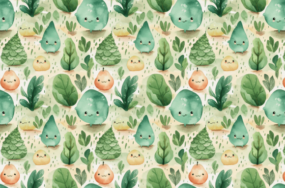 Download Watercolor Nature Patterns - Colorful - Pattern Collection