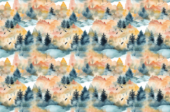Download Watercolor Nature Patterns - Colorful - Pattern Collection