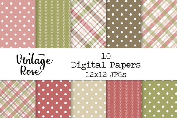 Download Antique Rose Pattern Digital Paper - Pattern Collection