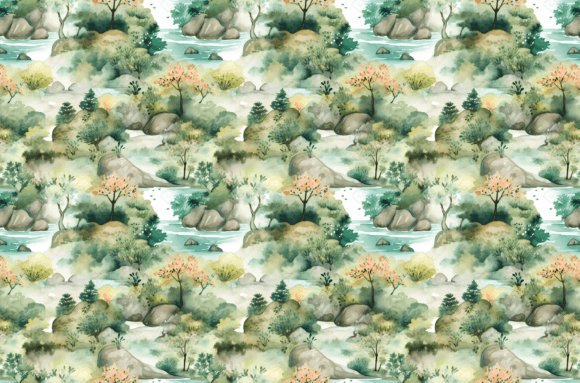 Download Watercolor Nature Patterns - Colorful - Pattern Collection