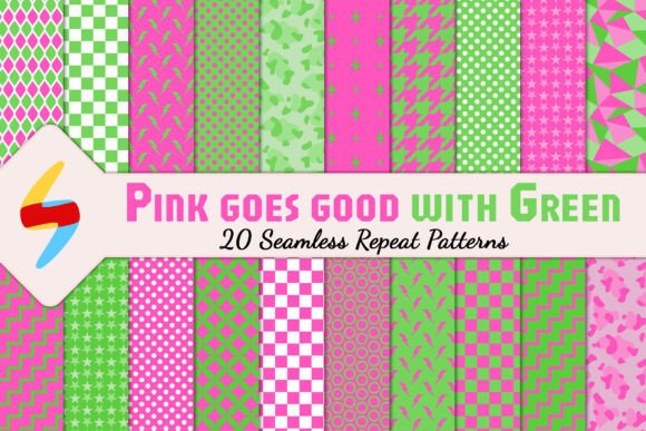 Download Pink Goes Good with Green - Pattern Pack - Pattern Collection