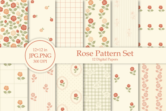 Download Rose Pattern Set - Pattern Collection