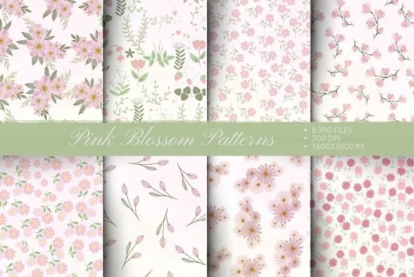 Download Pink Blossom Patterns - Pattern Collection