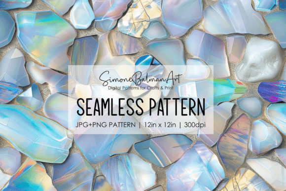 Download Opal Gemstones Seamless Pattern - Pattern Collection