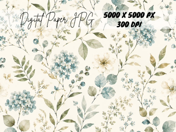 Download Sage Green Vintage Floral Rose Pattern - Pattern Collection