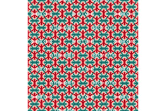 Download Retro 1970s Red &amp; Green Pattern - Pattern Collection