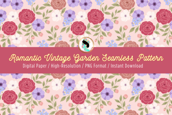 Download Pastel Romantic Flowers Seamless Pattern - Pattern Collection