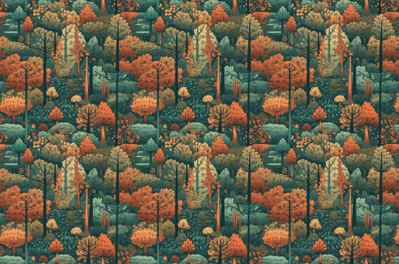 Download Retro Nature Patterns - Vintage Clipart - Pattern Collection