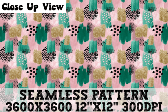 Download Funky Pink, Gold &amp; Green Pattern - Pattern Collection