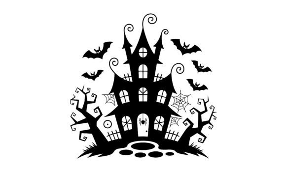 Download Spooky Halloween Haunted House Vector - Haunted house vector Collection