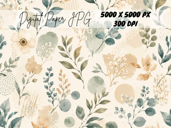 Download Sage Green Vintage Floral Rose Pattern - Pattern Collection