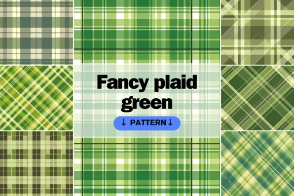 Download Fancy Plaid Green Pattern - Pattern Collection