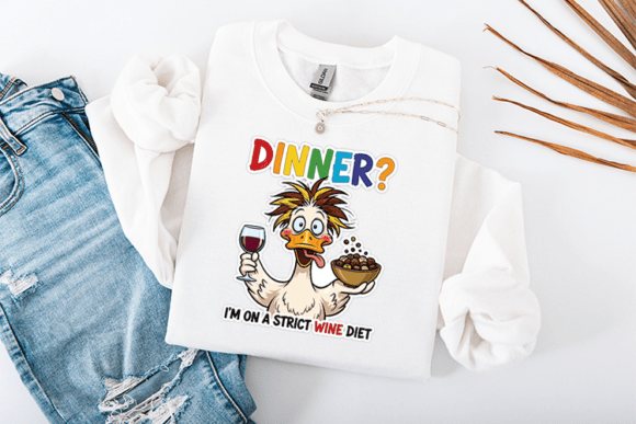 Download Funny Sassy Duck Dinner I’m on a Strict - Strict Collection