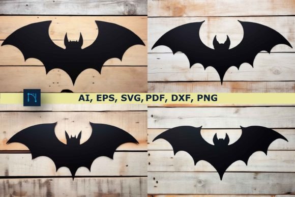 Download Halloween Bats Silhouette SVG Bundle - Bats silhouette Collection