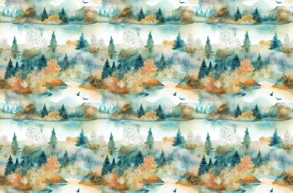 Download Watercolor Nature Patterns - Colorful - Pattern Collection