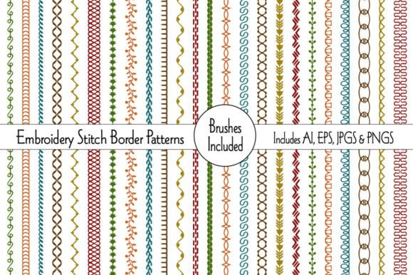 Download Embroidery Stitch Border Patterns - Pattern Collection