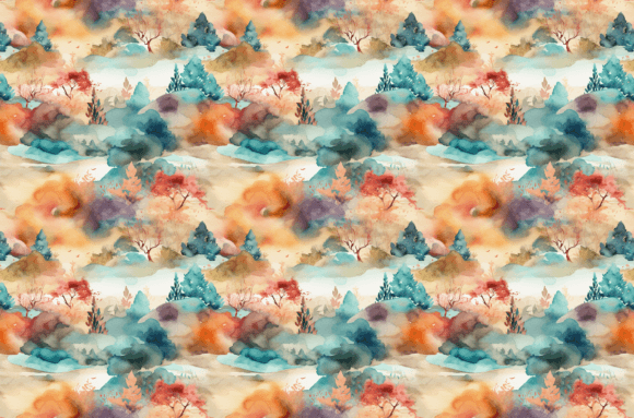 Download Watercolor Nature Patterns - Colorful - Pattern Collection