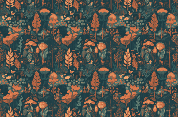 Download Retro Nature Patterns - Vintage Clipart - Pattern Collection