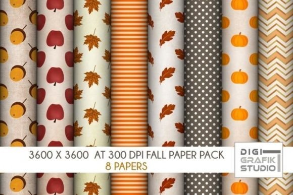 Download 8 Thanksgiving Fall Patterns - Pattern Collection