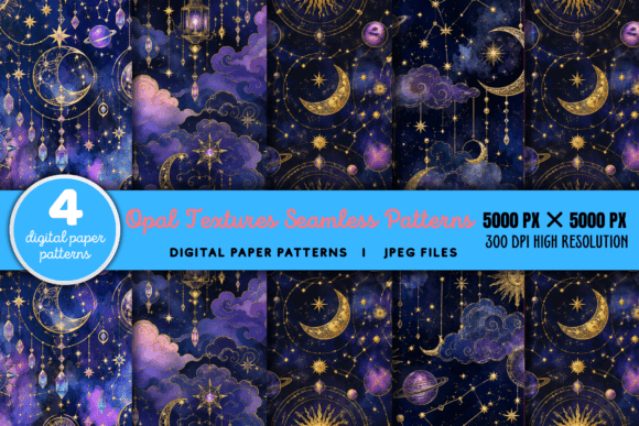 Download Opal Textures Digital Paper Pattern - Pattern Collection