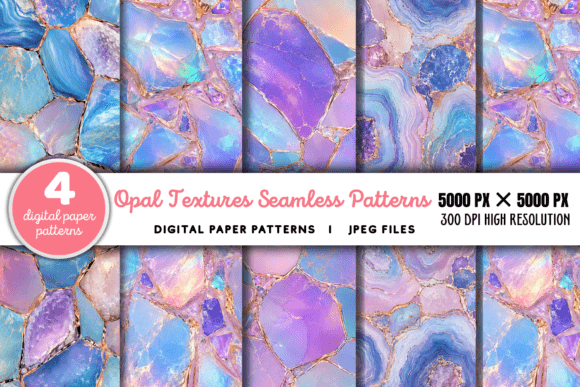 Download Opal Textures Digital Paper Pattern - Pattern Collection